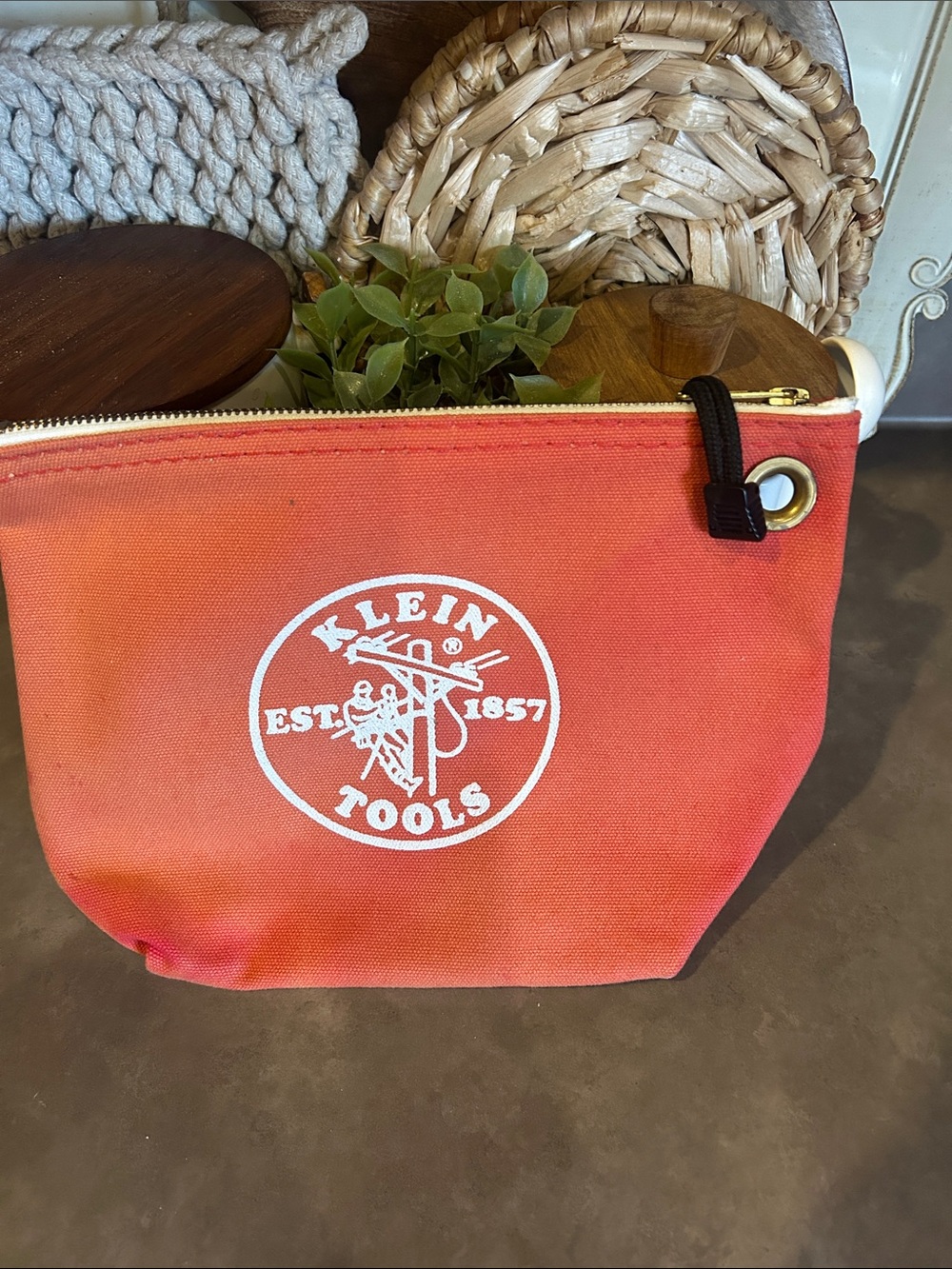 Orange Canvas Tool Pouch